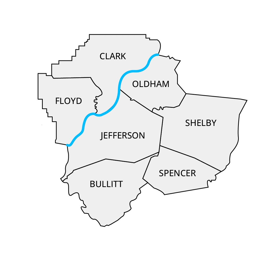 Map of Areas we serve